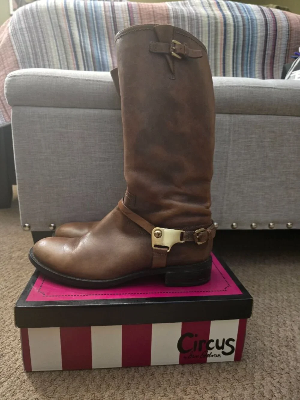 Ecco brown leather boots